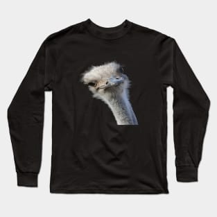 Ostrich Face With Gormless Expression Long Sleeve T-Shirt